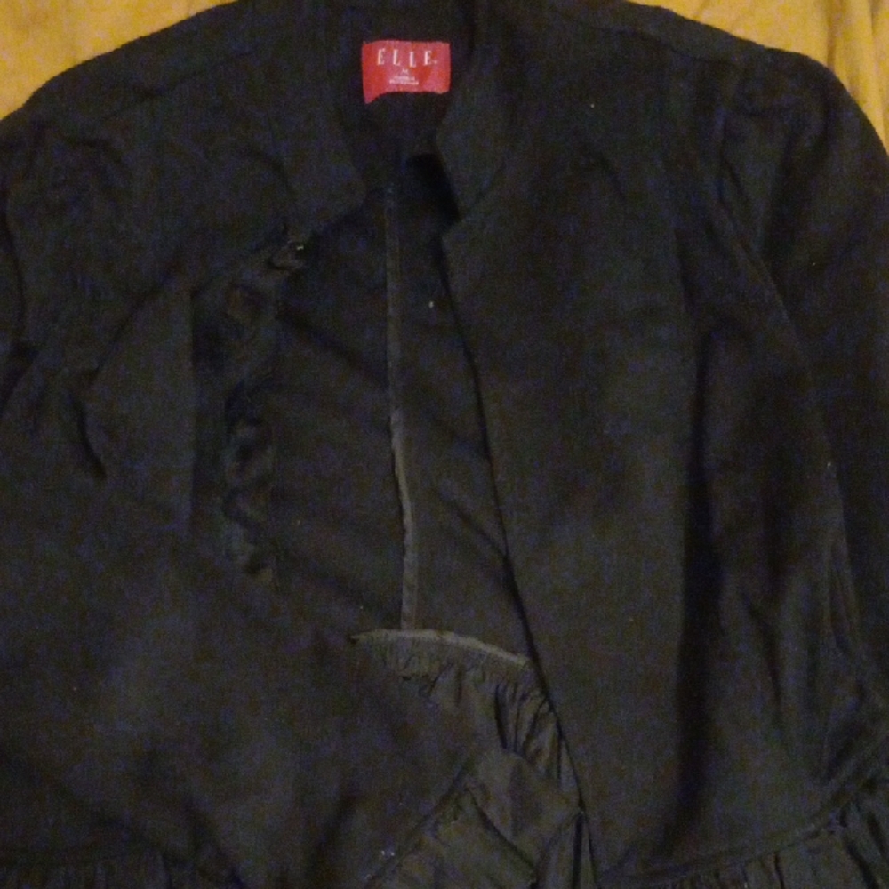 Elle Black Blazer Elegant Formal Wear